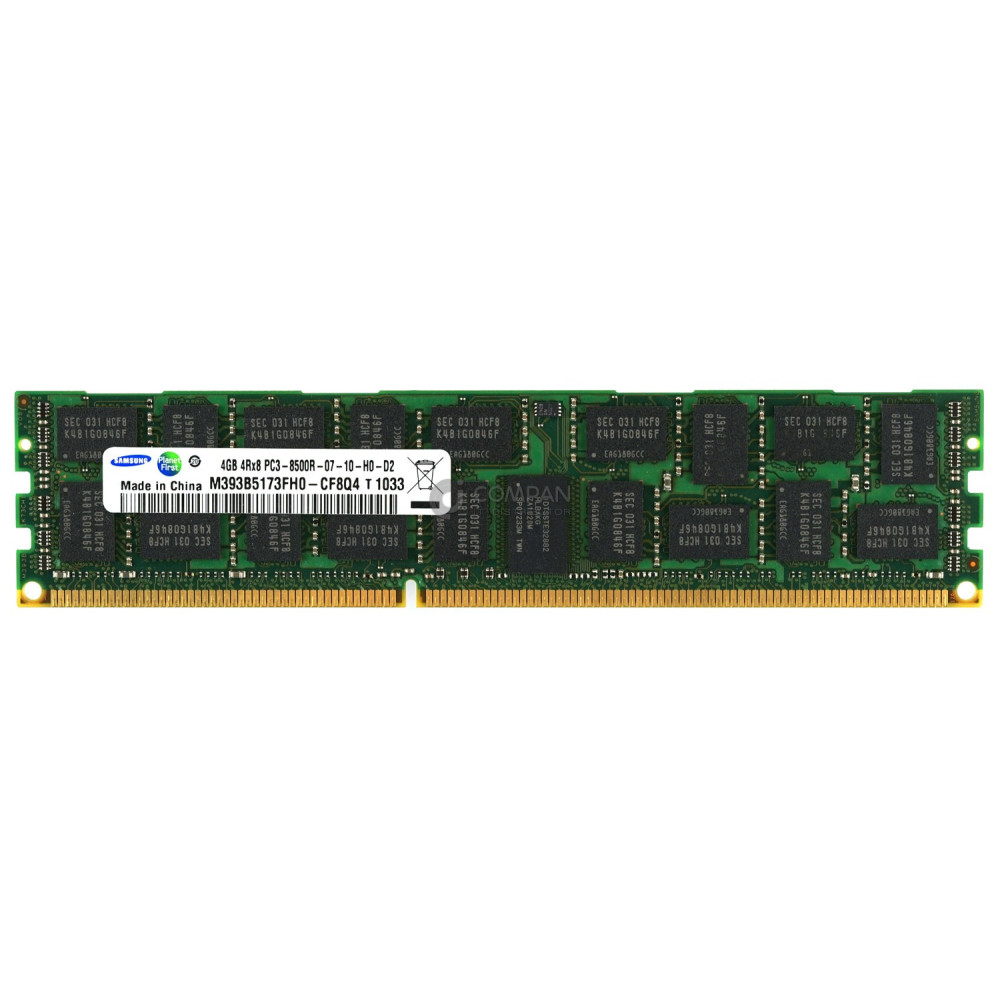 M393B5173FH0-CF8 SAMSUNG MEMORY 4GB 4RX8 PC3 8500R DDR3